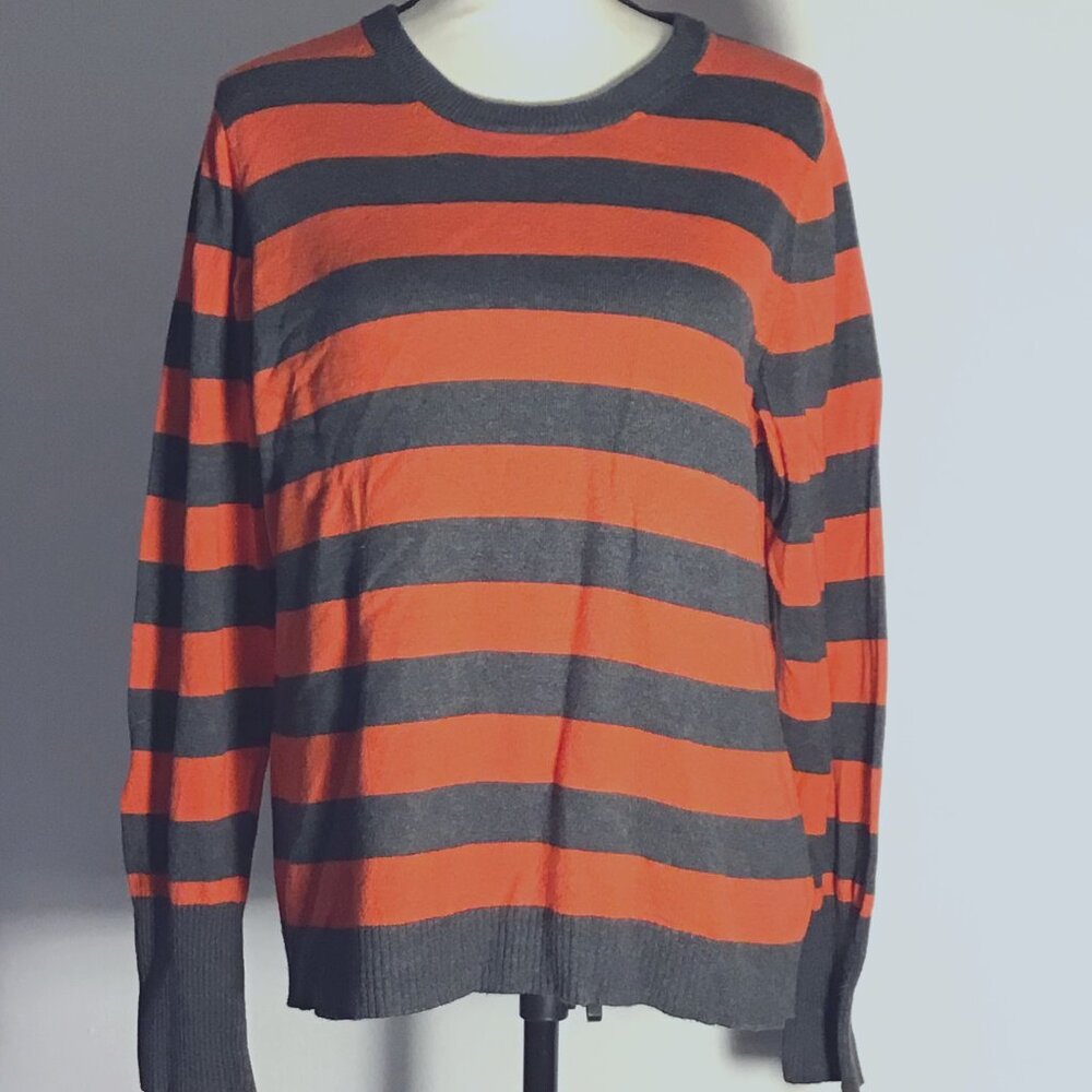 Liz Claiborne Crew Neck Striped Shirt